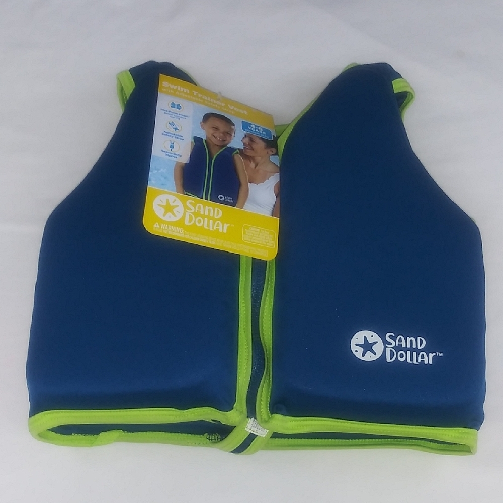 Kids Swim Vest - Blue and Green